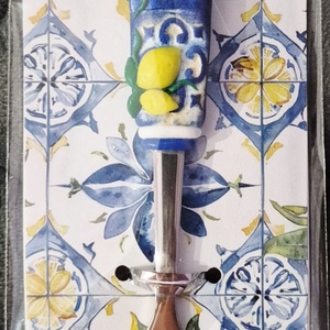 Amalfi stílusú kávés kanál - otthon & életmód - konyhafelszerelés, tálalás - tálalás - kanál & villa - Meska.hu
