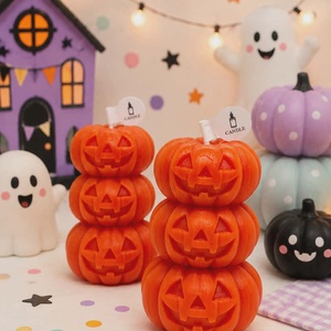Halloween tök gyertya - Meska.hu