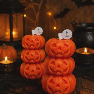 Halloween tök gyertya - otthon & életmód - gyertya, illat, aroma - aromalámpa - Meska.hu