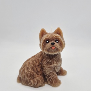 Yorkshire terrier  gyertya - otthon & életmód - gyertya, illat, aroma - gyertya - Meska.hu