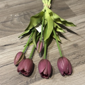 Prémium gumi tulipán ,tömör virág fej , mályva , Otthon & Életmód, Dekoráció, Virágdísz és tartó, Váza, , MESKA