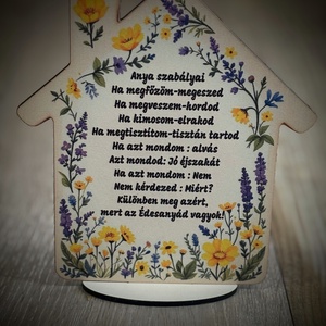 Anyák napi álló tábla  - otthon & életmód - dekoráció - asztal és polc dekoráció - dekorációs tál, tartó - Meska.hu