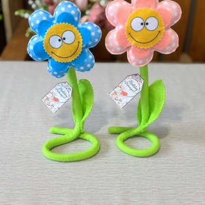 Nőnapi textil álló virágok  - otthon & életmód - virágdekoráció - virágdíszek - asztali virágdísz - Meska.hu