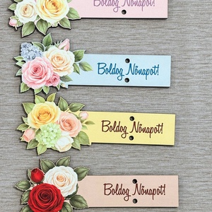 Nőnapi csoki átadó könyvjelző  - könyv & zene - könyvjelző - Meska.hu