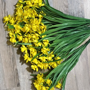 Nárcisz csokor gumi 44 cm  - otthon & életmód - virágdekoráció - virágdíszek - asztali virágdísz - Meska.hu