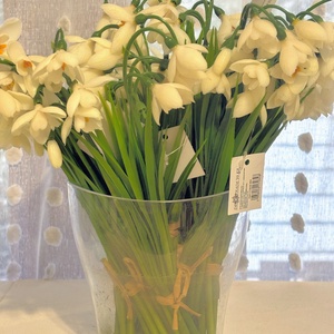 Hóvirág élethű gumi  - otthon & életmód - virágdekoráció - virágdíszek - asztali virágdísz - Meska.hu