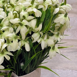 Hóvirág csokor - otthon & életmód - dekoráció - asztal és polc dekoráció - asztaldísz - Meska.hu