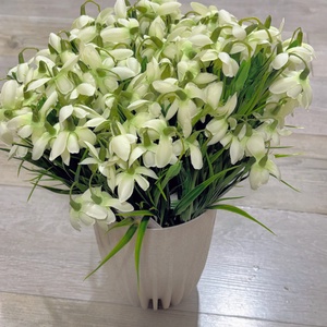 Hóvirág csokor - otthon & életmód - dekoráció - asztal és polc dekoráció - asztaldísz - Meska.hu