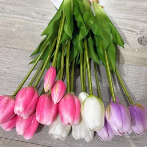 Élethű gumi tulipán csokor , Otthon & Életmód, Virágdekoráció, Virágdíszítő kellékek, , MESKA