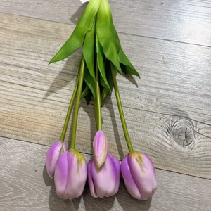 Élethű gumi tulipán csokor  - otthon & életmód - virágdekoráció - virágdíszítő kellékek - Meska.hu