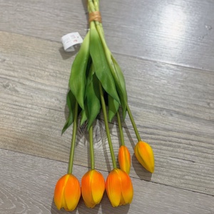 Élethű gumi tulipán csokor  - otthon & életmód - virágdekoráció - virágdíszítő kellékek - Meska.hu