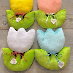 Anyák napi plüss tulipán  - otthon & életmód - virágdekoráció - virágdíszek - asztali virágdísz - Meska.hu