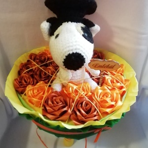 Bullterrieres örök-csokor - esküvő - menyasszonyi- és dobócsokor - Meska.hu