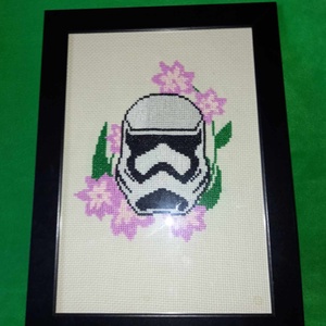 Hímzett Star Wars kép, Otthon & Életmód, Dekoráció, Kép & Falikép, Vászonkép, Hímzés, MESKA