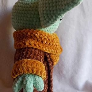 Horgolt Grogu -Baby Yoda - játék & sport - plüssállat & játékfigura - plüss mesefigurák - Meska.hu