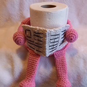 WC papír tartó , Otthon & Életmód, Fürdőszoba, Fürdőszobai tároló, Horgolás, MESKA