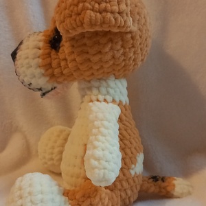 Horgolt staffordshire terrier kutya  - játék & sport - plüssállat & játékfigura - kutya - Meska.hu