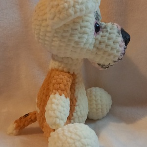 Horgolt staffordshire terrier kutya  - játék & sport - plüssállat & játékfigura - kutya - Meska.hu