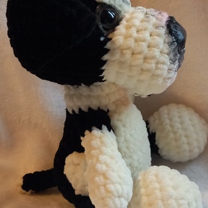 Horgolt staffordshire terrier kutya  - játék & sport - plüssállat & játékfigura - kutya - Meska.hu