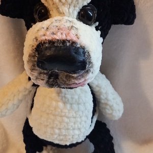 Horgolt staffordshire terrier kutya  - játék & sport - plüssállat & játékfigura - kutya - Meska.hu