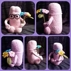 Horgolt vicces kuki (vidám pénisz) leánybúcsúra - esküvő - lánybúcsú - Meska.hu