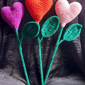 Szív virágok - Meska.hu