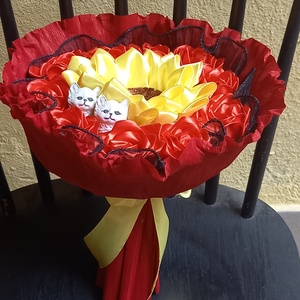 Cicás örökcsokor - otthon & életmód - virágdekoráció - virágok - virágcsokor - Meska.hu