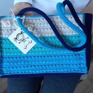 Tenger és homok retikül  - táska & tok - kézitáska & válltáska - kézitáska - Meska.hu