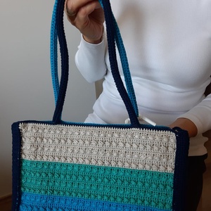 Tenger és homok retikül  - táska & tok - kézitáska & válltáska - kézitáska - Meska.hu