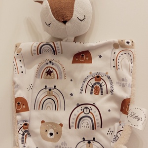 Őzi rongyi-szundi kendő - egyedi kézműves textil termék, Játék & Sport, 3 éves kor alattiaknak, Alvóka & Rongyi, , MESKA