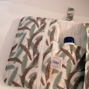 Greenis leaves  - Pelenkázó neszesszer  - baba - mama - pelenkázó, babafürdető kellékek - pelenkázó neszeszer, pelenkatartó - Meska.hu