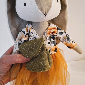 Tavaszváró, tüll szoknyás nyuszi -  kézműves gyerekjáték, öltöztethető játékfigura - játék & sport - plüssállat & játékfigura - nyuszi - Meska.hu