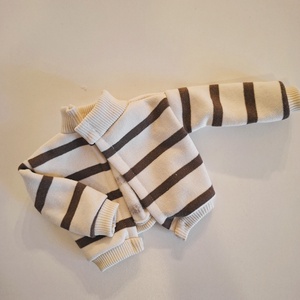 Csíkos kardigán  Textiljáték figurákra (Maci, Őzi, Nyuszi, Kutyus, Egérke, Panda), Játék & Sport, Baba & babaház, Játékbaba, babakellék, , MESKA