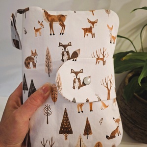 Forest animals - Pelenkázó neszesszer, vízlepergetős pelenkázó alátéttel - baba - mama - pelenkázó, babafürdető kellékek - pelenkázó neszeszer, pelenkatartó - Meska.hu