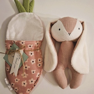 Prémium Nyuszi � Répába bújva - kézműves textil játékfigura - játék & sport - plüssállat & játékfigura - nyuszi - Meska.hu