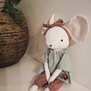 Mini egér  � a legcukibb kis tavaszváró - kézműves, öltöztethető gyerekjáték figura - játék & sport - plüssállat & játékfigura - őzike, szarvas - Meska.hu