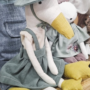 Kalapos libalány - egy igazán kedves, egyedi textil játék - Meska.hu