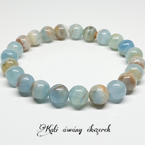 Aragonit ásvány karkötő - ékszer - karkötő - bogyós karkötő - Meska.hu