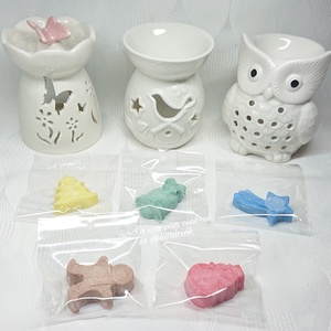 Pillangó, madár, bagoly kerámia aromalámpa 5 darab illatviasszal és mécsessel  - karácsony - karácsonyi lakásdekoráció - karácsonyi illatgyertya, mécses - Meska.hu