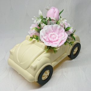 Szappanvirág csokrok autóban  - otthon & életmód - dekoráció - virágdísz és tartó - csokor & virágdísz - Meska.hu