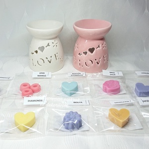 LOVE aromalámpák illatviasszal és mécsessel, Otthon & Életmód, Gyertya, illat, aroma, Aromalámpa, Gyertya-, mécseskészítés, MESKA