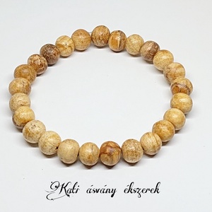 Illatos Palo Santo fa karkötő  - ékszer - karkötő - bogyós karkötő - Meska.hu