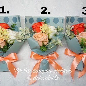 3 szálas szappanrózsa csokrok díszdobozban , Otthon & Életmód, Dekoráció, Virágdísz és tartó, Csokor & Virágdísz, Virágkötés, Szappankészítés, MESKA