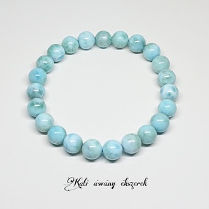 Larimar karkötő - ékszer - karkötő - ásványkarkötő - Meska.hu
