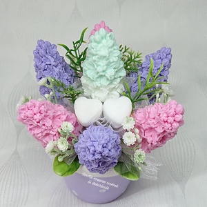 Orgona szappanvirág csokor  - otthon & életmód - dekoráció - virágdísz és tartó - virágbox, virágdoboz - Meska.hu