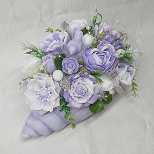 Különleges nagy szappanvirág csokor csigaházban  - otthon & életmód - dekoráció - virágdísz és tartó - virágbox, virágdoboz - Meska.hu Különleges nagy szappanvirág csokor csigaházban  - otthon & életmód - dekoráció - virágdísz és tartó - virágbox, virágdoboz - Meska.hu