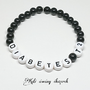 DIABETES - ónix ásvány karkötő cukorbetegeknek - Meska.hu
