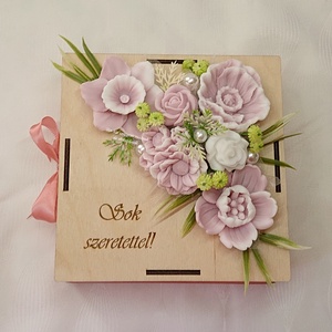 Sok szeretettel! szappanvirág csokor , Otthon & Életmód, Dekoráció, Virágdísz és tartó, Csokor & Virágdísz, Szappankészítés, Virágkötés, MESKA