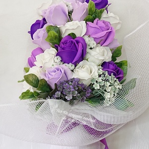 Óriás 19 szálas szappanrózsa csokrok díszdobozban , Otthon & Életmód, Dekoráció, Virágdísz és tartó, Csokor & Virágdísz, Virágkötés, Szappankészítés, MESKA