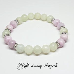 Szívcsakra erősítő ásvány karkötő  - ékszer - karkötő - bogyós karkötő - Meska.hu